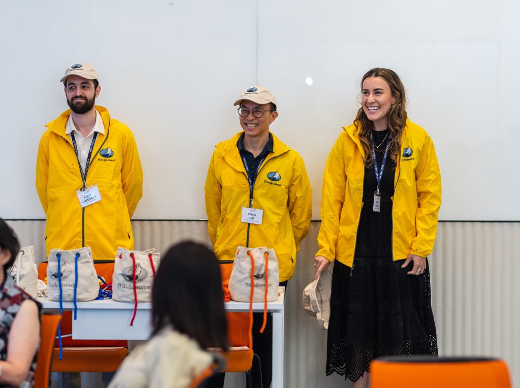 Eagles' Flight Asia team smiling during an experiential learning session